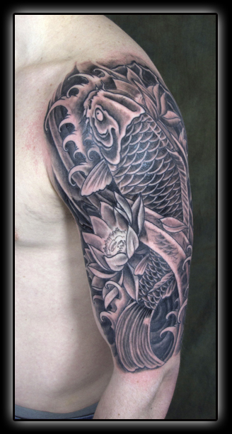 koi and lotus